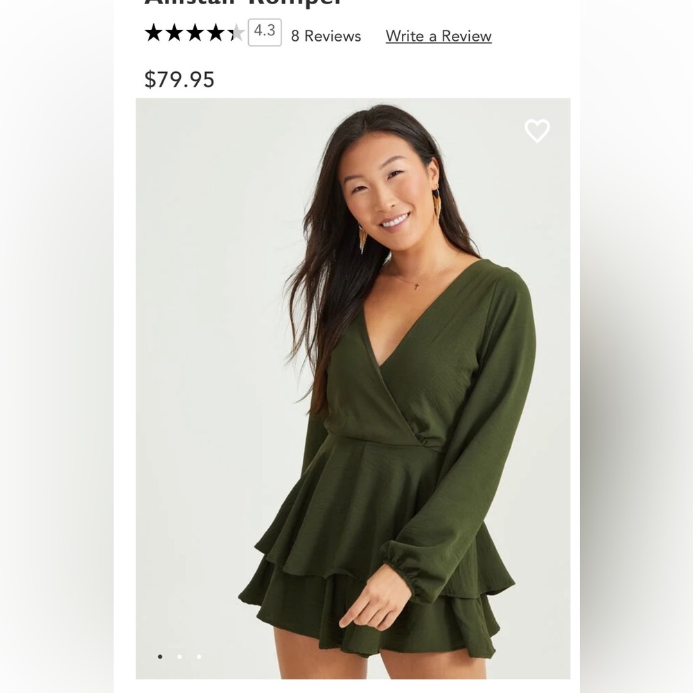Altar’s State NWT romper Medium